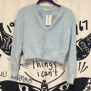 NWT🌀Size small fuzzy cardigan